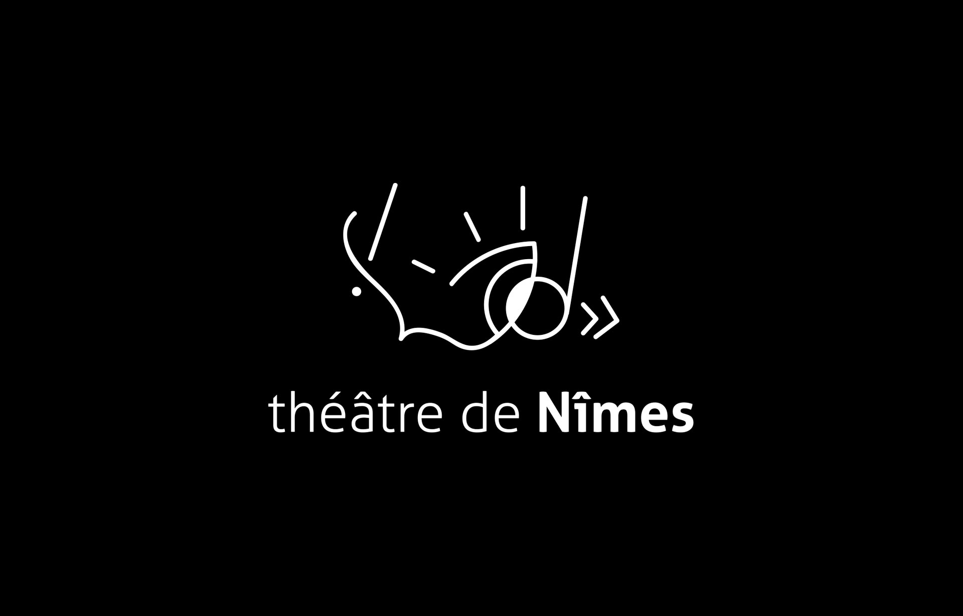 Théâtre de Nîmes - Appel à Projet - Logo blanc original