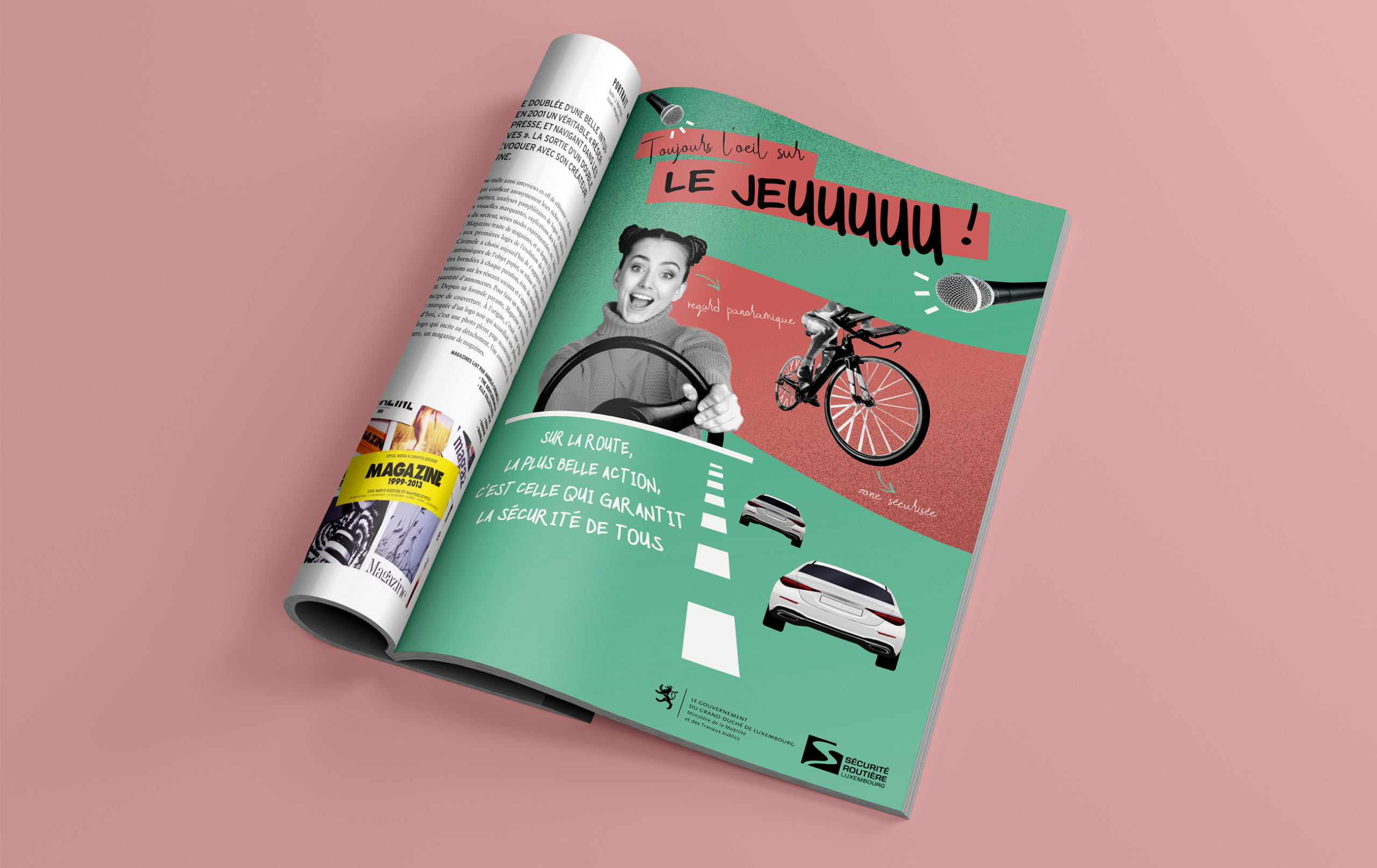 Appel à projet - Sécurité Routière Luxembourg - print magazine mockup